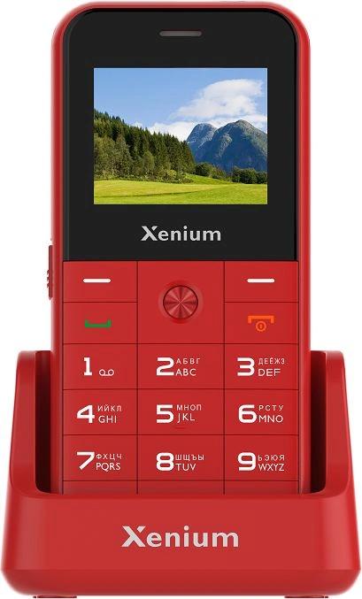 Мобильный телефон Xenium 718 X красный моноблок 2Sim 1.77" 128x160 Spreadtrum ThreadX RTOS 0.3Mpix GSM900/1800 MP3 FM microSD max32Gb