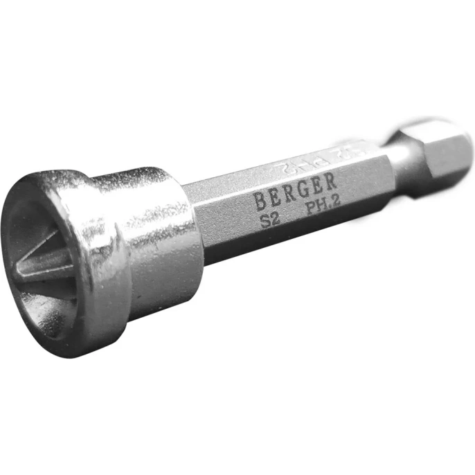 Биты для гипсокартона PH2, 50 мм, 2 шт, S2 Berger BG BG2423