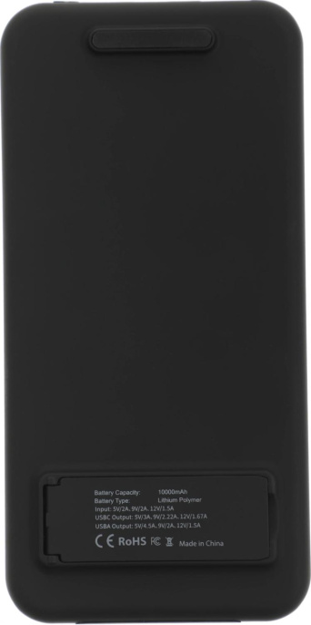 Внешний аккумулятор (Power Bank) Cactus CS-PBFSQT-10000,  10000мAч,  черный