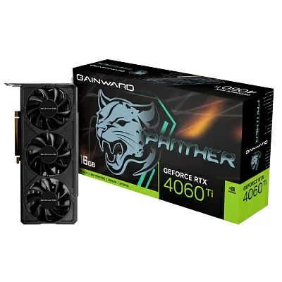 Видеокарта Gainward NE6406T019T1-1061Z RTX4060Ti PANTHER 16GB GDDR6 128bit 3xDP HDMI 3FAN RTL