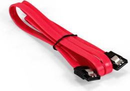 Кабель SATA ExeGate EX-CC-SATA-DATA-0.8L (7pin/7pin, SATA III до 6Gbps, металлические защелки, 0,8м) EX294733RUS