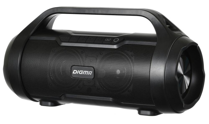 Колонка портативная Digma S-34, 25Вт, черный [sp3425b]