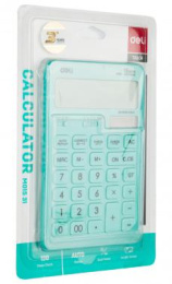 Калькулятор DELI Touch,  EM01531,  12-разрядный, голубой
