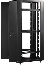 Шкаф коммутационный LanMaster TWT-CBB-18U-6X8-G1 напольный,  стеклянная передняя дверь,  18U,  600x800 мм