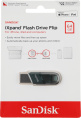 Флешка USB Sandisk iXpand Flip 64ГБ, USB3.1, зеленый и серебристый [sdix90n-064g-gn6nn]