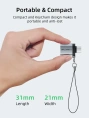 Адаптер CABLETIME CP71B (CT-OTG-CMAF-ABL) USB-C Male to USB3.0 A Female OTG С петлей для шнурка. Алюминий
