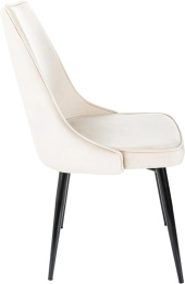 Стул для дома Бюрократ CH-K4 бежевый Holland 06 металл черный на ножках CH-K4_1/HL07