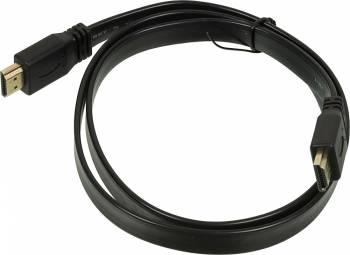 Кабель аудио-видео High Speed ver.1.4 Flat HDMI m /HDMI m 1м. позолоч.конт. черный (6541426)