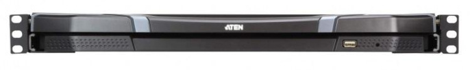 KVM консоль ATEN 1U Ultra Short Depth 18.5” Short Depth USB HDMI Single Rail LCD Console 1920 x 1080 CL3700NW-ATA-RG