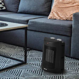 Тепловентилятор керамический Vitek Midnight VT-2064,  1800Вт,  с термостатом, 2 режима, черный
