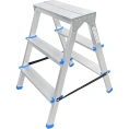 Алюминиевая двухсторонняя стремянка LadderBel 3 ступени STR2-AL-3