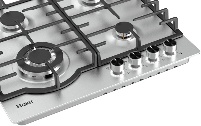 Газовая варочная поверхность Haier HHX-M64RFVLX нержавеющая сталь (TD0050131RU)