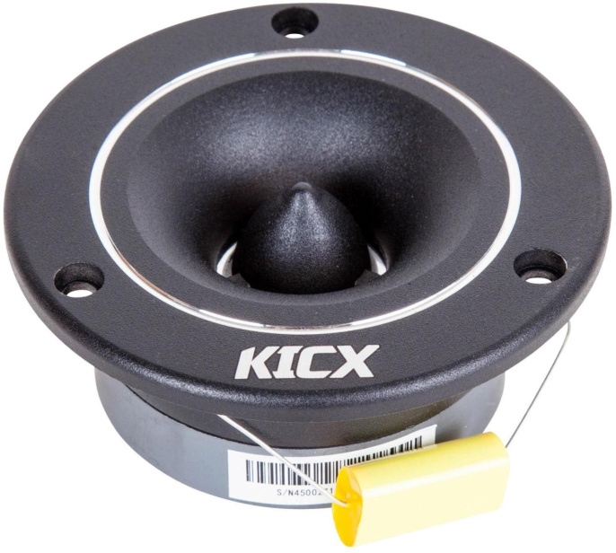 Колонки автомобильные Kicx DTC 36 ver.2 без решетки 80Вт 103дБ 4Ом 7.2см 3дюйм ком.:2кол. твитер однополосные