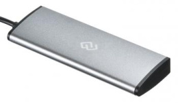Хаб (разветвитель) Digma HUB-4U2.0-UC-DS, серебристый