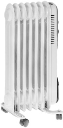 Масляный радиатор Neoclima NC 9307, с терморегулятором, 1500Вт, 7 секций, 3 режима, белый