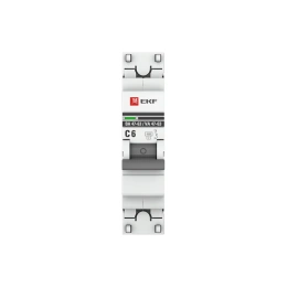 Автоматический выключатель EKF 1P 6А (C) 4,5kA ВА 47-63 PROxima mcb4763-1-06C-pro