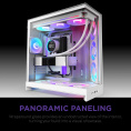 Корпус без блока питания Case NZXT H9 Flow RGB+ 2025 , Midi-Tower, TG, 6x140mm RGB + 1x120mm RGB, 2xUSB-A 3.2 + 1xUSB-C 3.2, E-ATX, ATX, mATX, mITX White (CM-H92FW-P1)