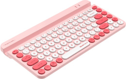 Клавиатура A4TECH Fstyler FBK30, USB, Bluetooth/Радиоканал, мембранная,  розовый [fbk30 raspberry]