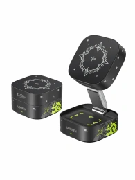 UGREEN MagFlow беспроводное зарядное устройство версия Genshin Impact 2-in-1 Qi2 15W- Black (35316GI_)
