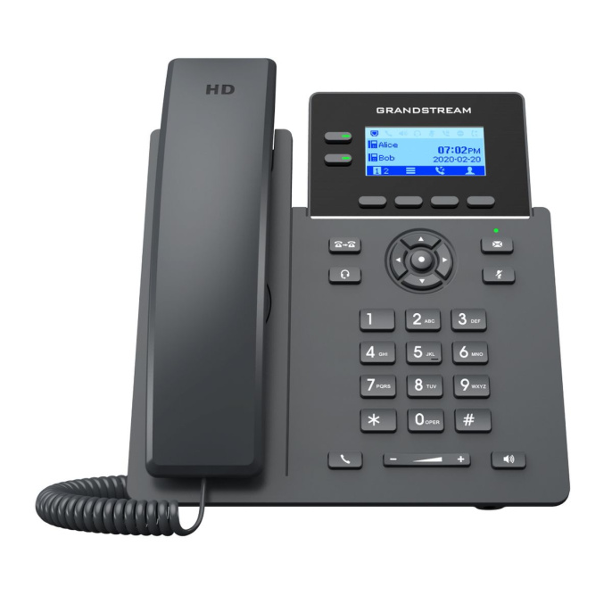 Телефон IP Grandstream GRP2602P черный PoE, блок питания не входит в комплект