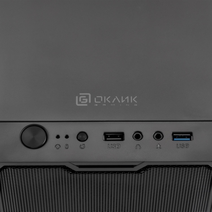 Корпус Оклик OCC-MN301 черный без БП mATX 1x80mm 2x120mm 1xUSB2.0 1xUSB3.0 audio