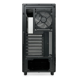 Корпус без блока питания Case HSPD F510, Panoramic Mid Tower, Black, TG, 0.5 SPCC, 3x120mm ARGB Orbis F1 ATX, mATX, mITX 180/280/160mm 1x2.5", 1x3.5", 7xPCI 2xUSB-A 3.0 356x218x467mm (F510-TGBK-ARGB)