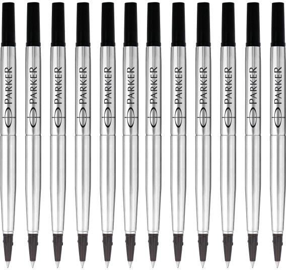 Стержень роллер Parker Quink Z01 тонкий (F) 0.5мм цвет чернил: черный, без упаковки [1950277]