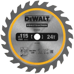Пильный диск 115х9.5 мм; Z24 DEWALT DT20420-QZ