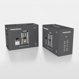 Кофемашина автоматическая Redmond CM707,  19Бар,  с автоматическим капучинатором,  серый