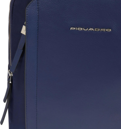 Рюкзак женский Piquadro Lyra CA5566W92T/BLU темно-синий нейлон/натур.кожа