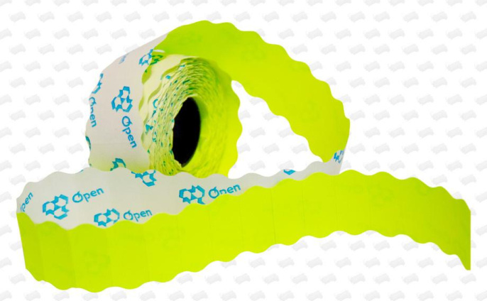 NONAME Этикет-лента 26Х12 сег.:12x26мм самоклей. 1000шт/рул упак.:10шт ассорти