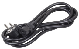 Шнур питания ITK PC-C13D-3M C13-Schuko проводник.:3x1.5мм2 3м 230В 10А упак.:1шт черный
