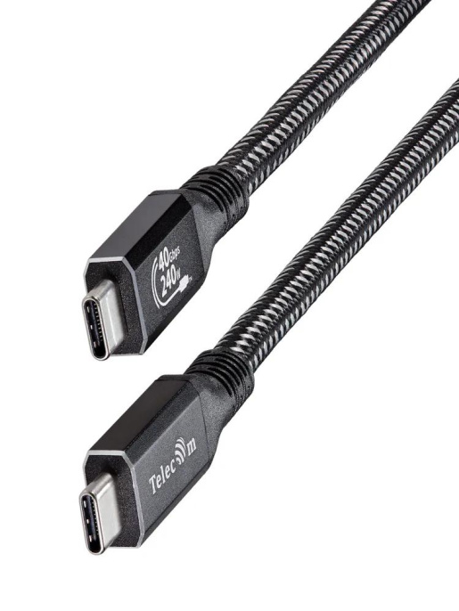 Кабель Кабель USB4 TypeCM/CM 8K@30Hz, 40GBps, PD 240W, медь Telecom 2м TUS840-2M
