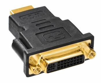 Переходник DVI Buro DVI-I(f) -  HDMI (m),  черный [hdmi-19m-dvi-i(f)-adpt]