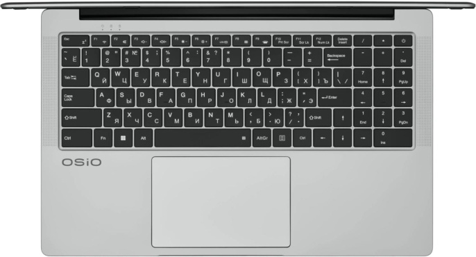 Ноутбук Osio FocusLine F160i-015 Core i5 1235U 16Gb SSD512Gb Intel Iris Xe graphics 16.1" IPS FHD (1920x1080) без ОС grey WiFi BT Cam 6000mAh