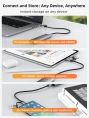 Внешний корпус USB-C CABLETIME CB32G (CT-SSD03-AG) USB 3.1 TYPE-C для NVME M.2 SSD PCIE CENGUE