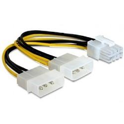 Разветвитель питания Cablexpert CC-PSU-81, 2хMolex->PCI-Express 8pin, для подключения в/к PCI-Е (8pin) к б/п ATX {500} (087322)