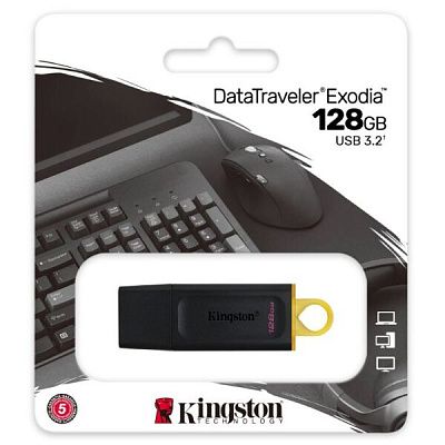 Флэш накопитель KINGSTON DTXM/128GB 128GB Data Traveler Exodia M USB3.2