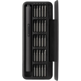 Аккумуляторная отвёртка с набором бит HOTO 25-in-1 Electric Screwdriver Set тёмно-серый, QWLSD010