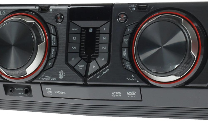 Минисистема LG CL65 черный/красный 950Вт FM USB BT CL65.DRUSLLX