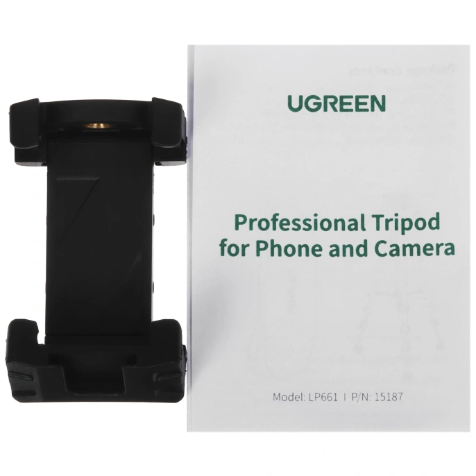 Трипод профессиональный UGREEN LP661 (15187) Professional Tripod for Phone and Camera. Цвет: черный