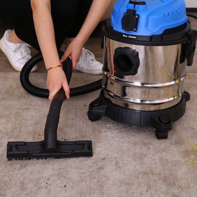 Строительный пылесос DEKO DKVC-1200-20S, серебристый [015-0031]