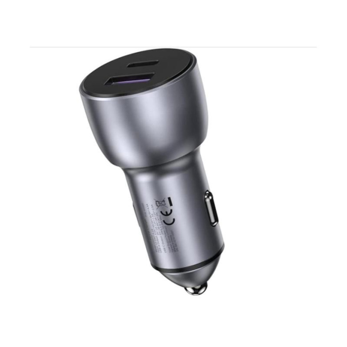 Автомобильное зарядное устройство UGREEN CD213 (60980) USB-C PD+USB-A QC 52.5W Fast Car Charger. Цвет: серый