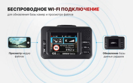 Видеорегистратор-радар детектор Incar SDR-45 Tibet GPS черный