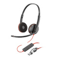 Poly Blackwire 8X229A6 3225 Stereo USB-C Headset +3.5mm Plug +USB-C/A Adapter Bulk Гарнитура проводная
