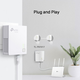 Сетевой адаптер HomePlug AV TP-Link TL-PA7017 KIT AV1000 Gigabit Ethernet упак.:2шт