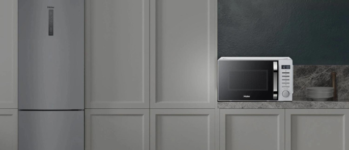 Микроволновая Печь Haier HMB-DM208SA 20л. 800Вт серебристый