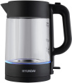 Чайник электрический Hyundai HYK-G7707 1.7л. 2200Вт графит корпус: стекло
