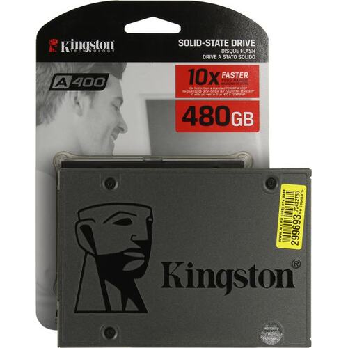 SSD Накопитель 2.5" SATA-III Kingston 480Gb A400 SA400S37/480GBK 500/450 MBps Bulk