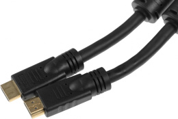 Кабель аудио-видео NingBo HDMI m - HDMI m , ver 1.4, 20м, GOLD, черный